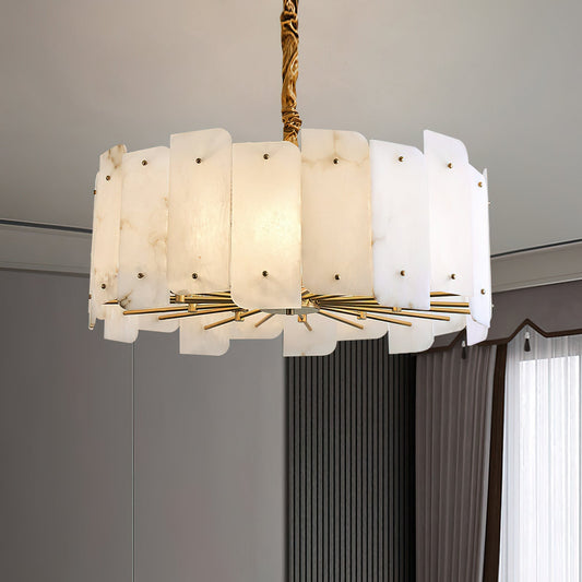 Zoe Tiered Alabaster Chandelier