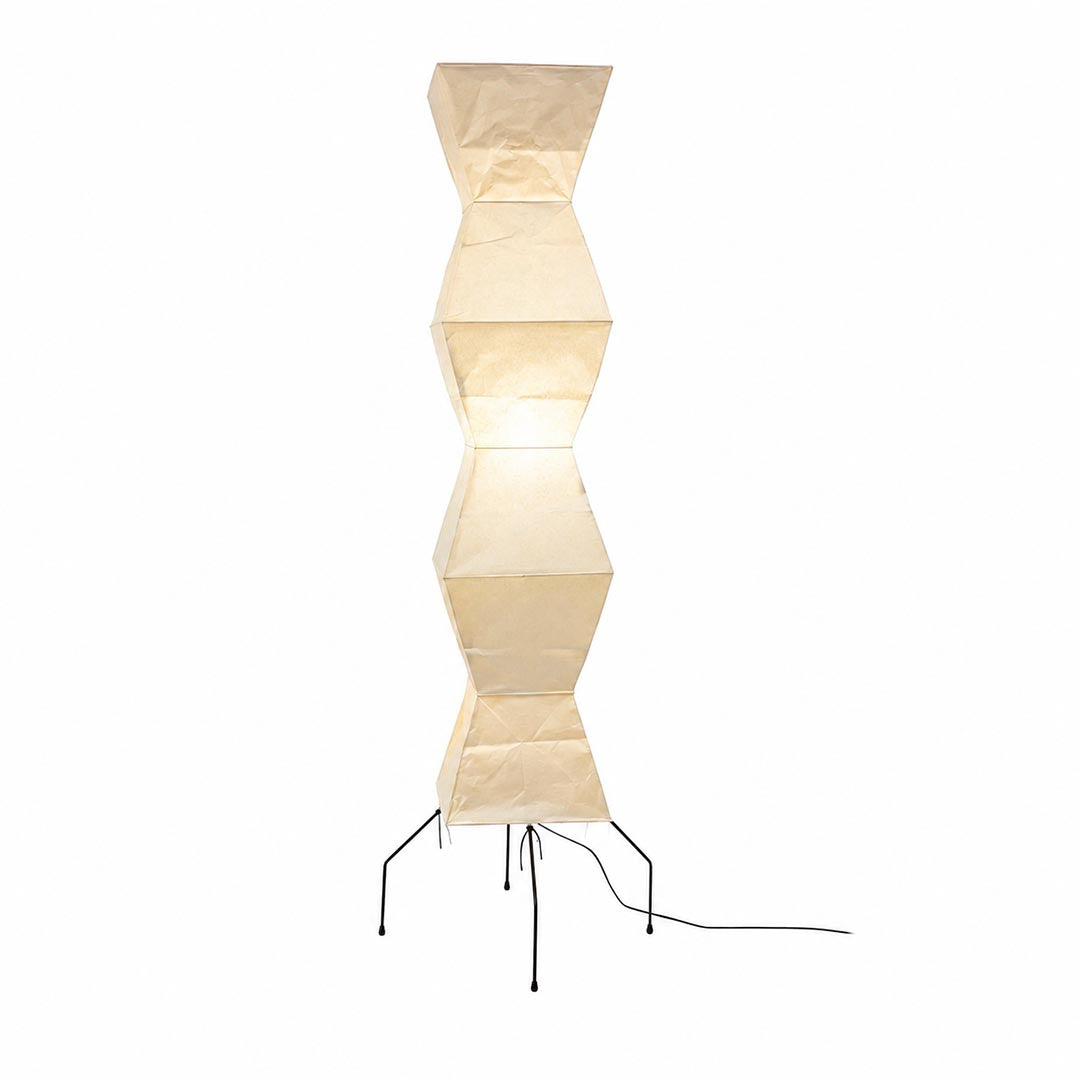 Akari UF4-L9 Washi Paper Tall Cocoon Floor Lamp