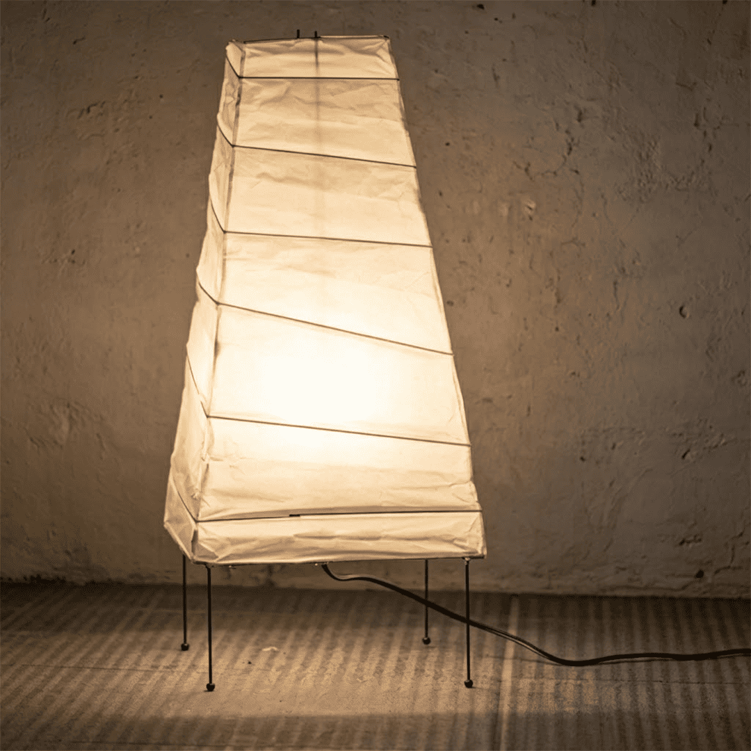 Akari 4N Washi Paper Slim Iron Frame Table Lamp
