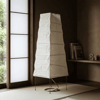 Akari 4N Washi Paper Slim Iron Frame Table Lamp