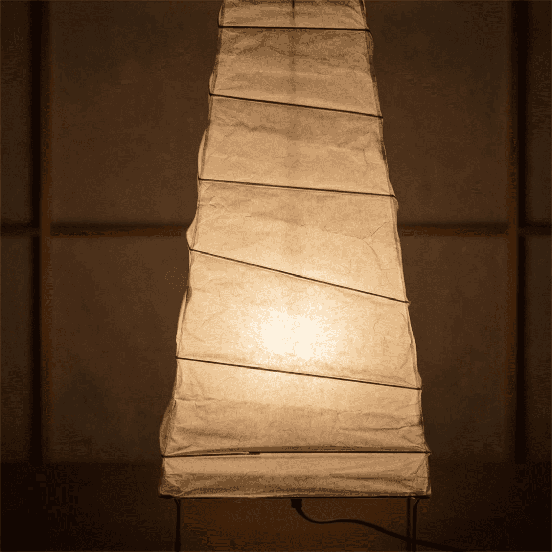Akari 4N Washi Paper Slim Iron Frame Table Lamp
