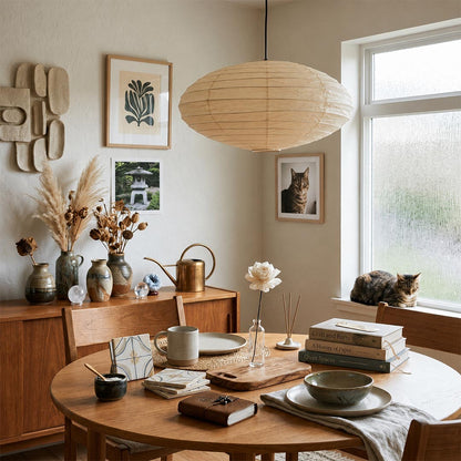 Akari EN Series Washi Paper Pendant Light