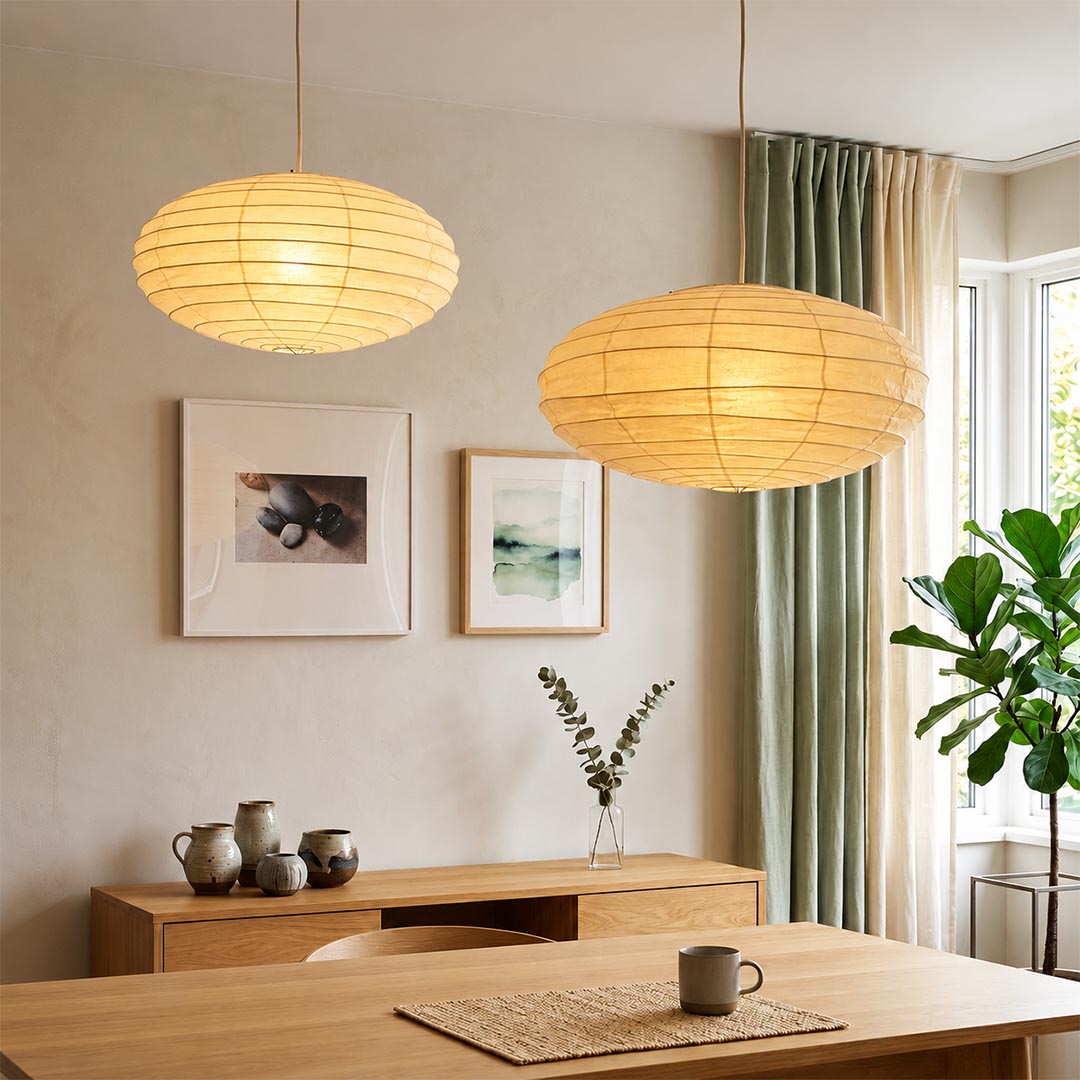Akari EN Series Washi Paper Pendant Light