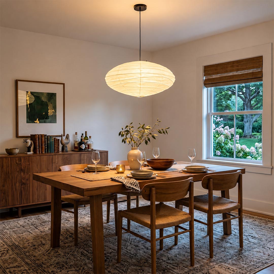 Akari EN Series Washi Paper Pendant Light