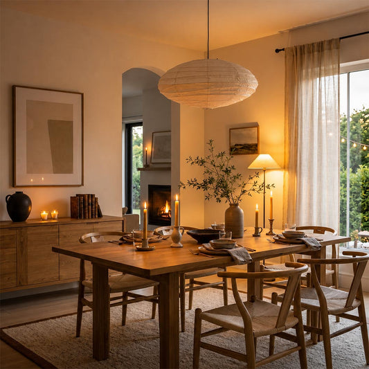 Akari EN Series Washi Paper Pendant Light