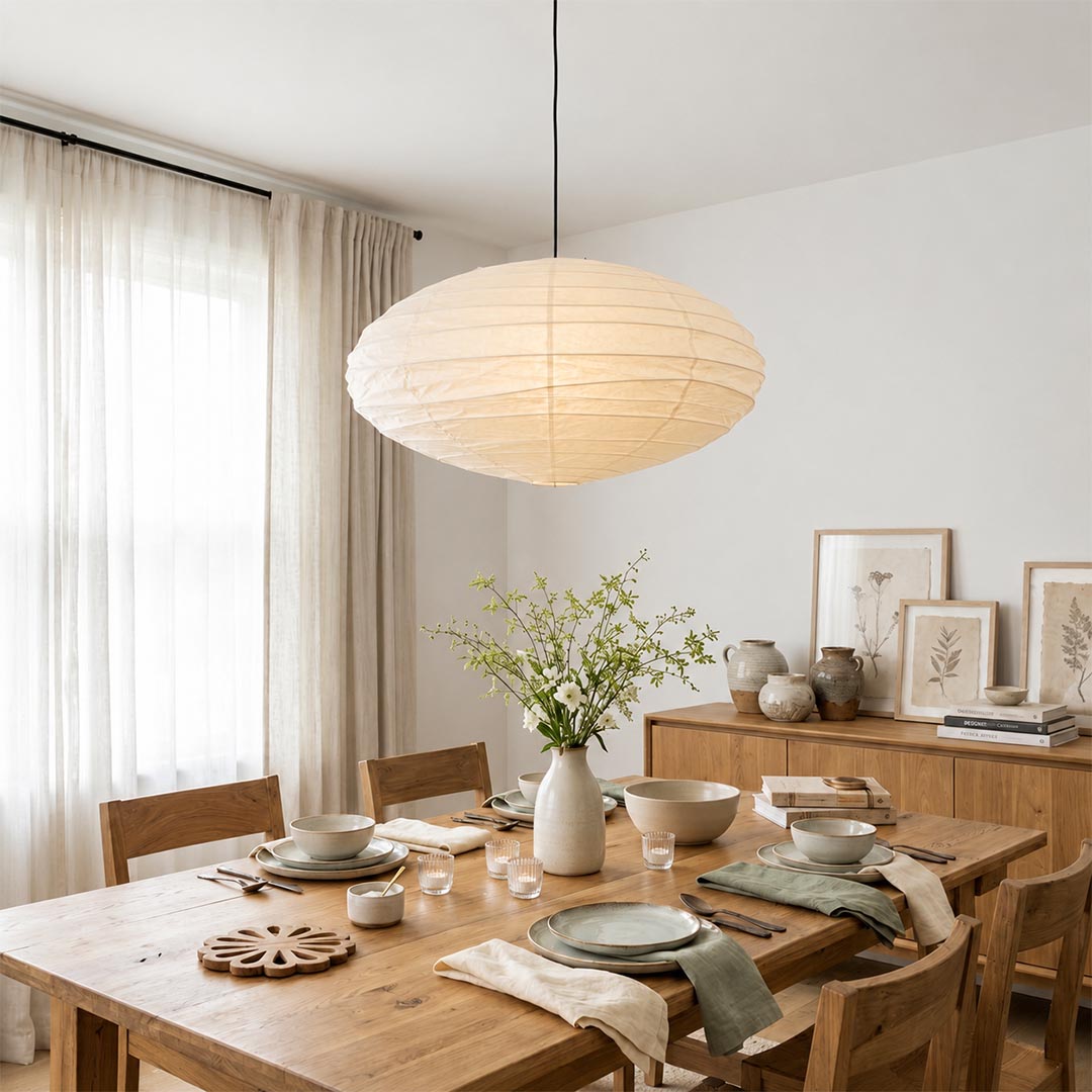 Akari EN Series Washi Paper Pendant Light