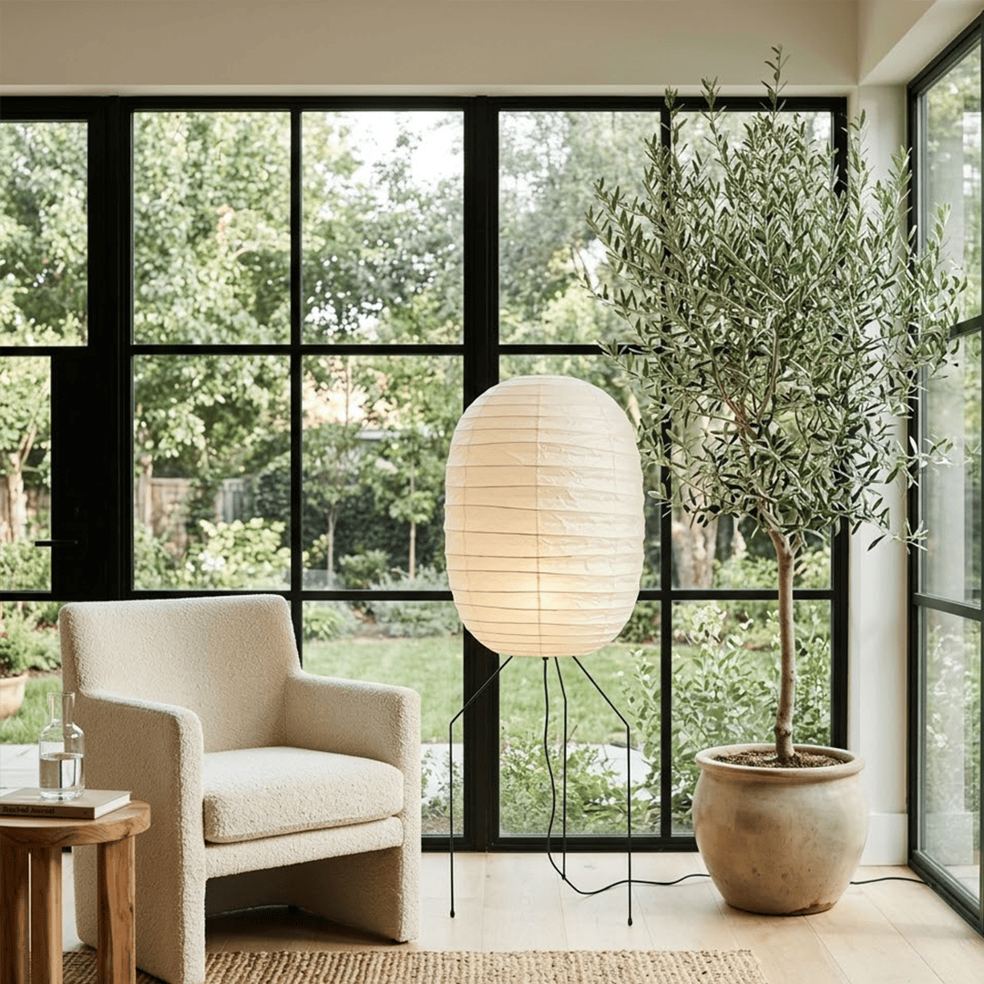 Washi Paper UF3-DL Floor Lamp
