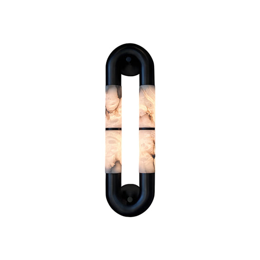 Alabaster Banded KoKo Sconce
