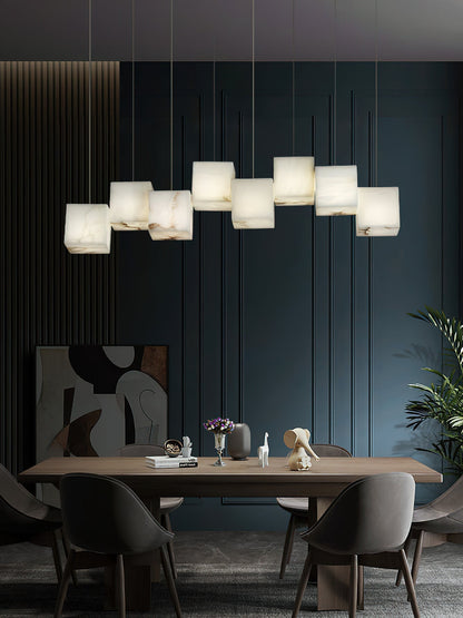 Alabaster Box Linear Chandelier