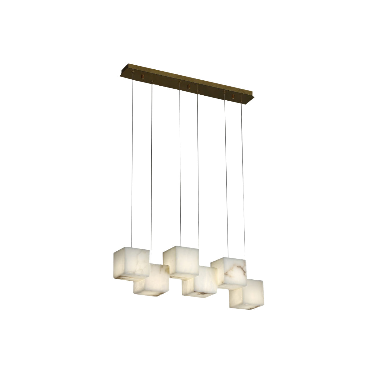 Alabaster Box Linear Chandelier