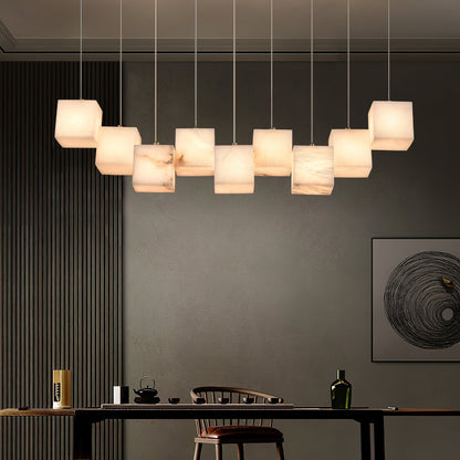 Alabaster Box Linear Chandelier
