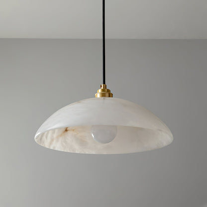 Alabaster Dome Alabaster Pendant Light