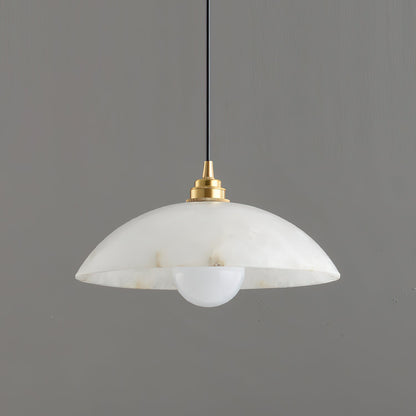 Alabaster Dome Alabaster Pendant Light