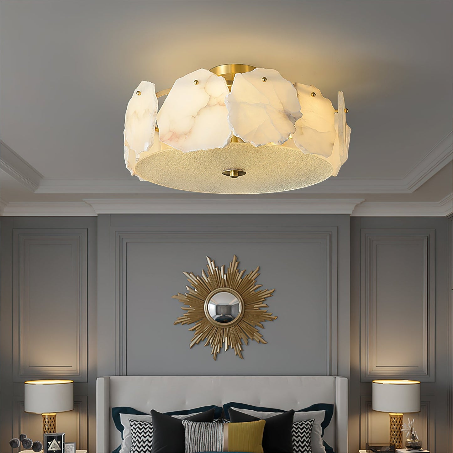 Artze Alabaster Ceiling Light