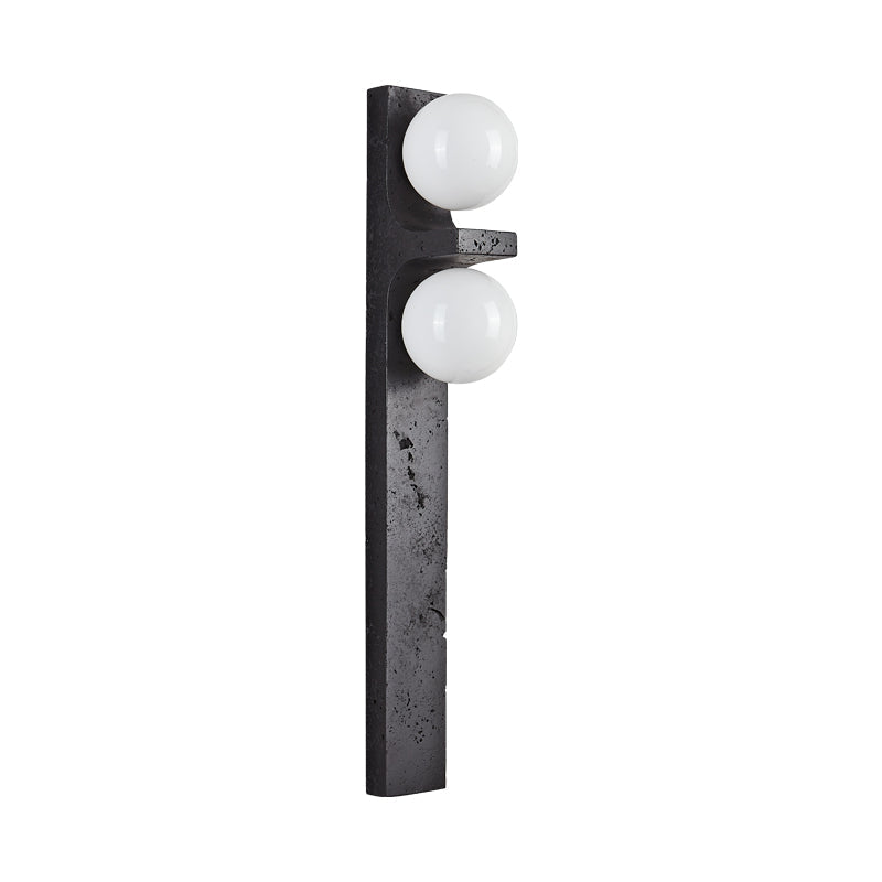 Asymmetrical Travertine Wall Sconce