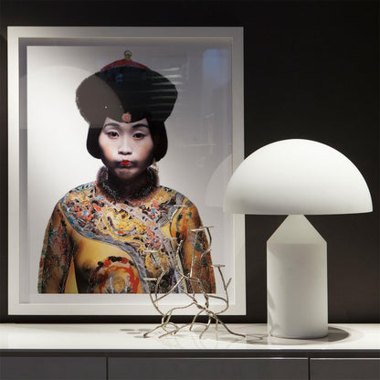 Mushroom Dome Glass Table Lamp