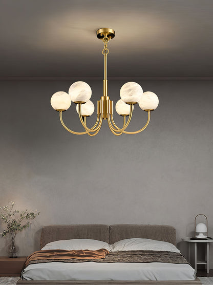 Aurelian Alabaster Globe Chandelier