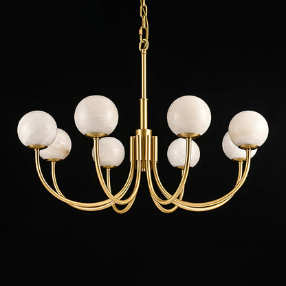 Aurelian Alabaster Globe Chandelier