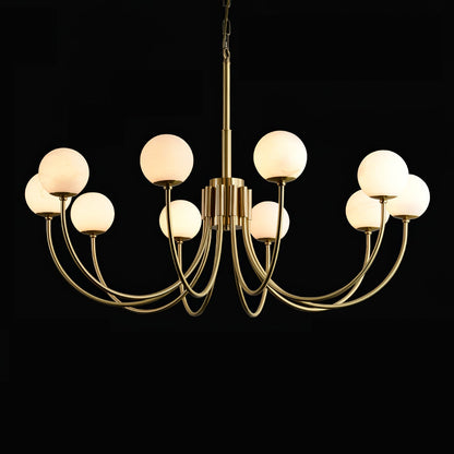 Aurelian Alabaster Globe Chandelier