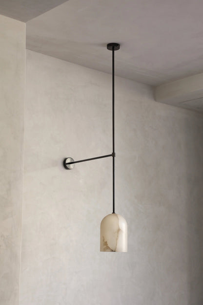 Belfry Arm Alabaster Sconce