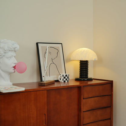 Ben Swildens Alabaster Table Lamp