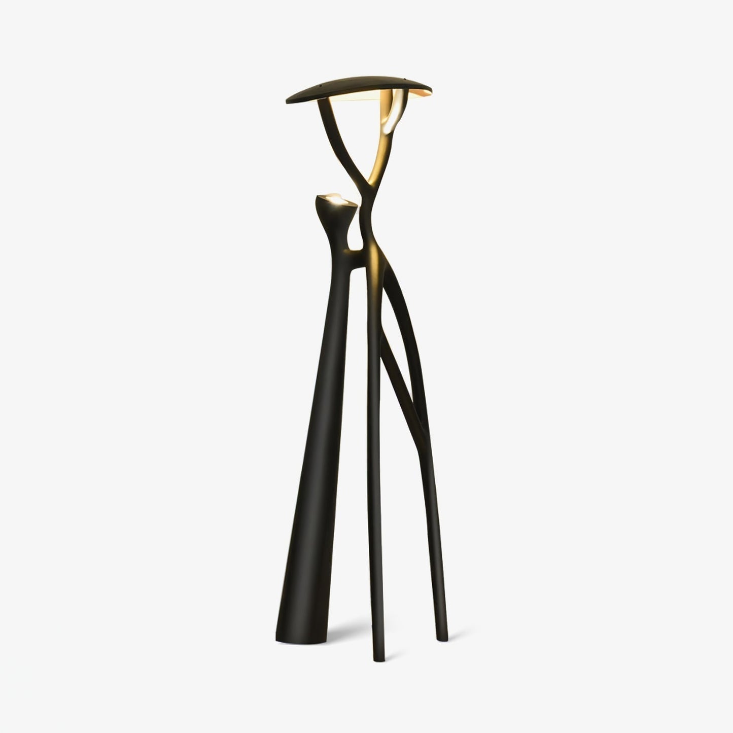 Black Sculpture Floor Lamp