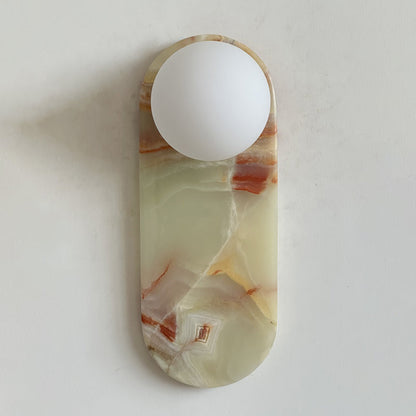 Lucie Cyan Onyx Sconce ∅ 4.7″ x H 12.6″