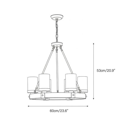 Cabot Rustic Chandelier