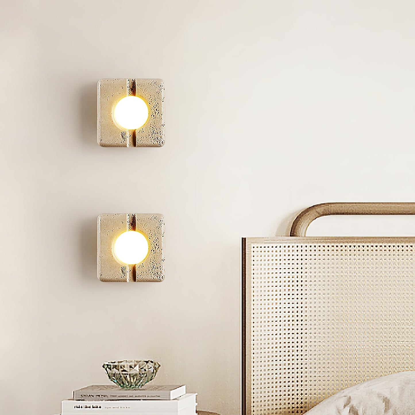 Camera Travertine Wall Lamp