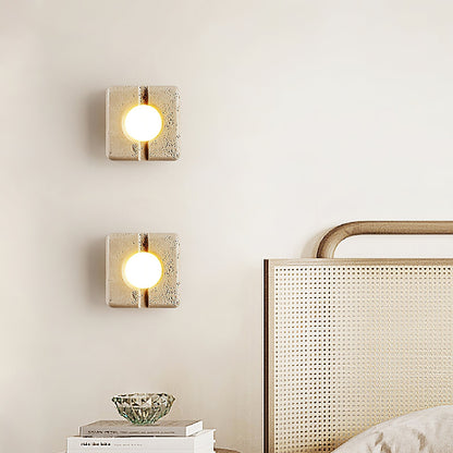 Camera Travertine Wall Lamp