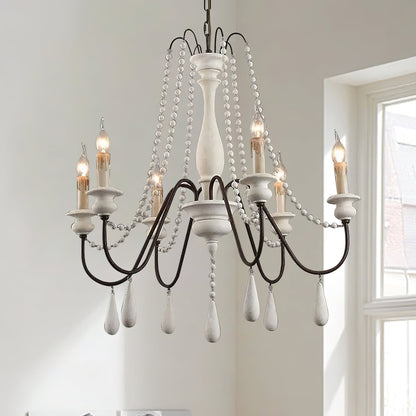 Candle Style Beaded Chandelier