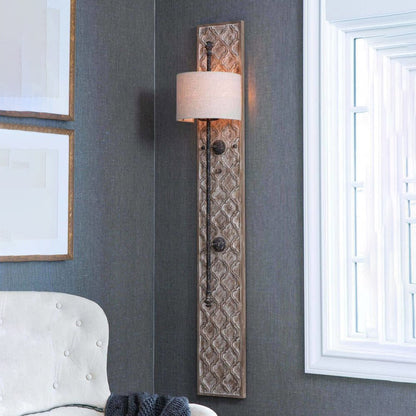 Carved Panel Sconce
