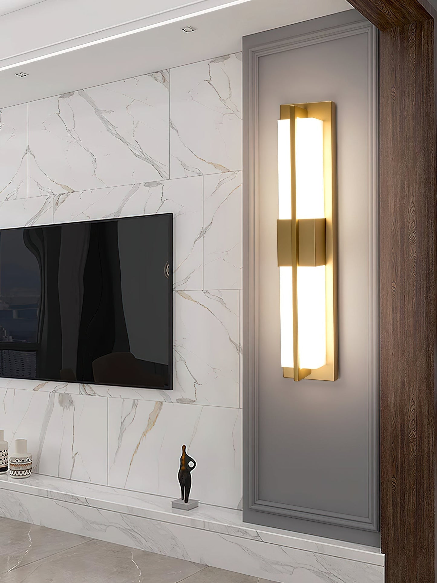 Cecily LED Alabaster Sconce