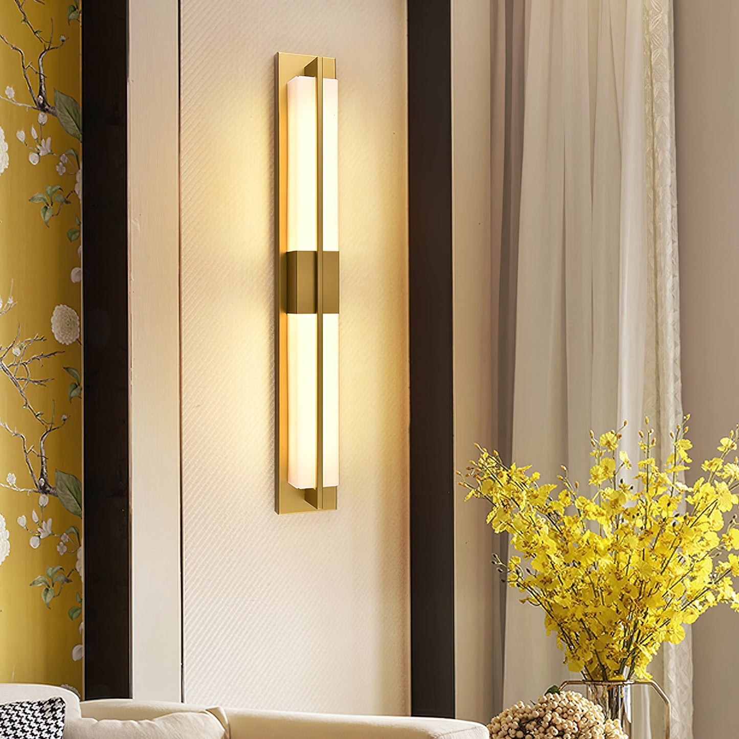 Cecily LED Alabaster Sconce
