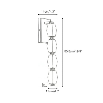 Alabaster Pillar Sconce