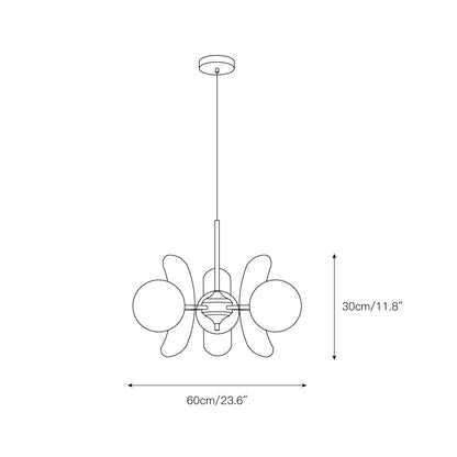 Coloured Sputnik Chandelier