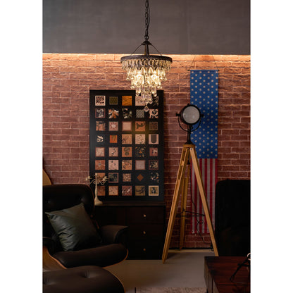 Crystal Inverted Pyramid Chandelier