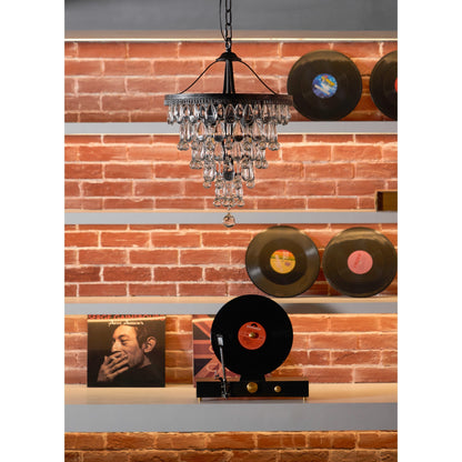 Crystal Inverted Pyramid Chandelier