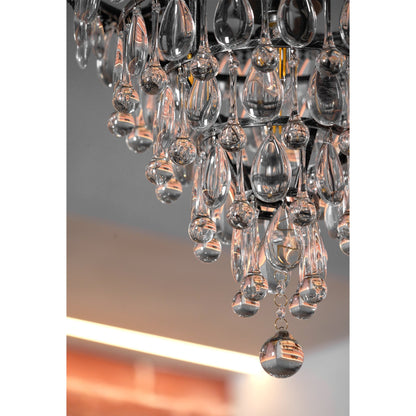 Crystal Inverted Pyramid Chandelier