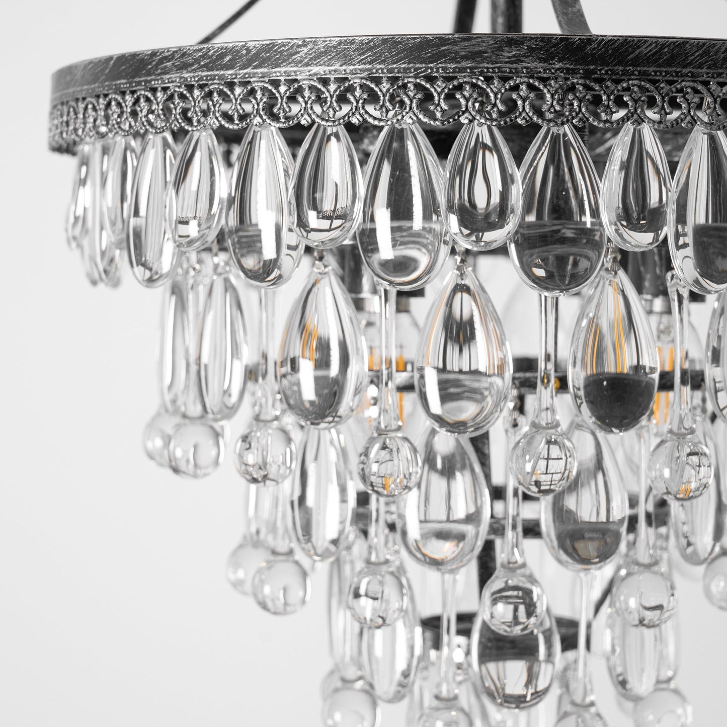Crystal Inverted Pyramid Chandelier