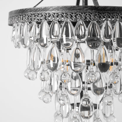 Crystal Inverted Pyramid Chandelier