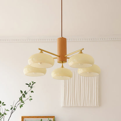 Elliptical Persimmon Chandelier