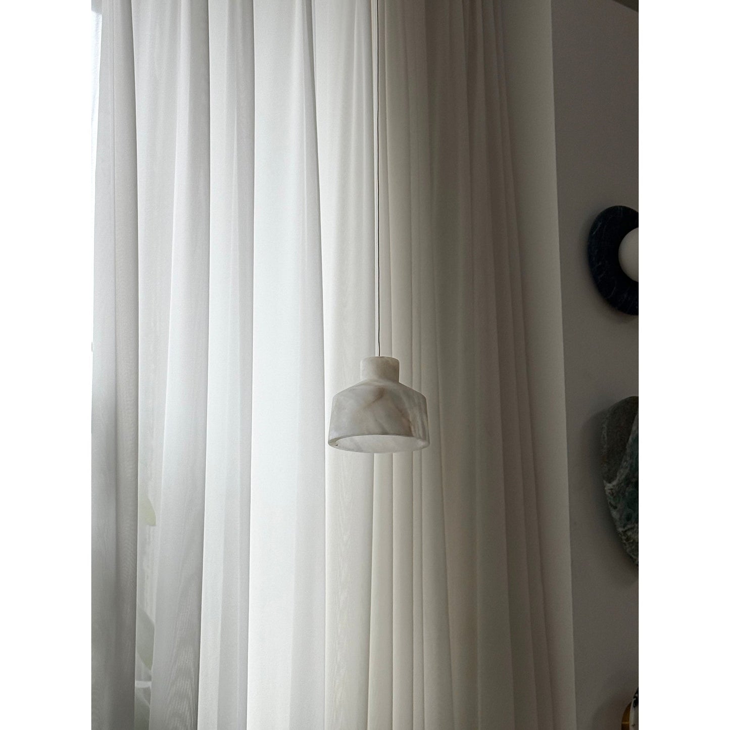 Etruscan Alabaster Pendant Lamp