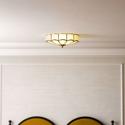 Flower Shape Glass Ceiling Lamp