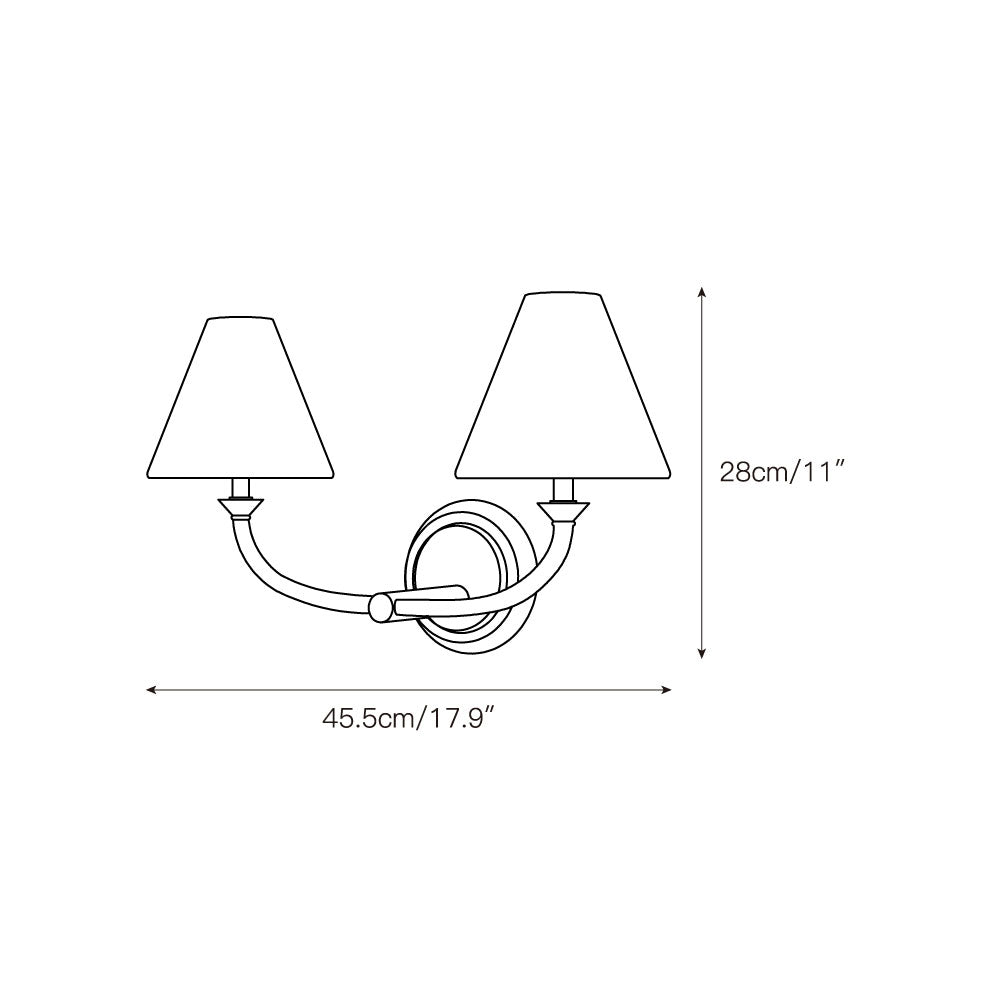 Greta Brass Wall Lamp
