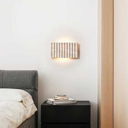 Grille Travertine wall lamp