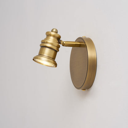 Halophane Brass Wall Lamp