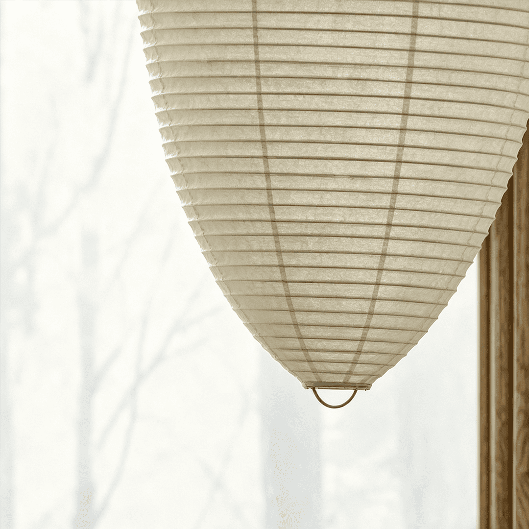 Akari 23A 24A Washi Paper Egg-Shape Pendant Light