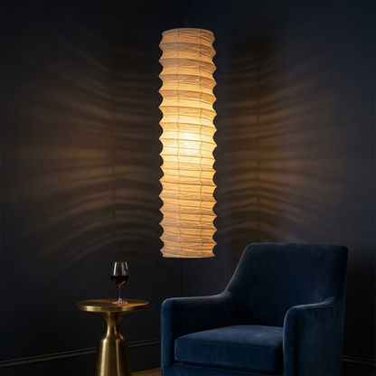 Akari 31N Washi Paper Cylindrical Pendant Light