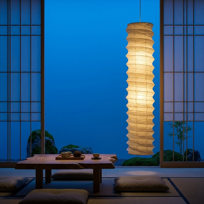 Akari 31N Washi Paper Cylindrical Pendant Light